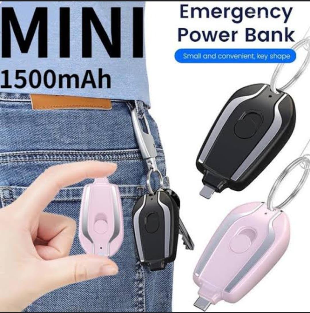 Recall ™ Emergency Mini Power Bank(MULTICOLOR, for type -C)